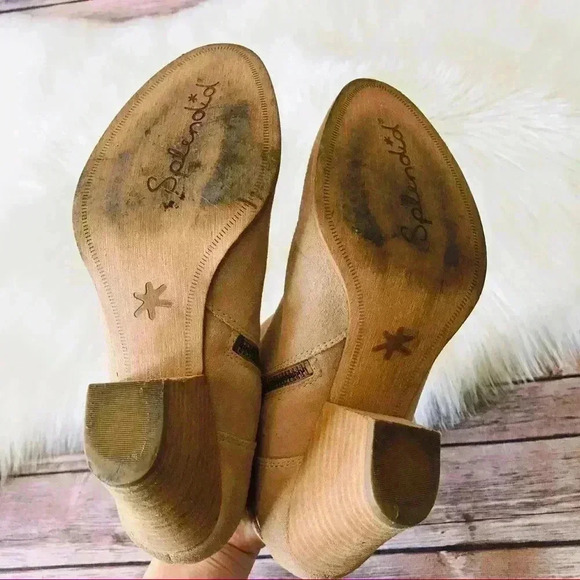 Splendid Suede Booties Shoes Sz 9 - Picture 8 of 8